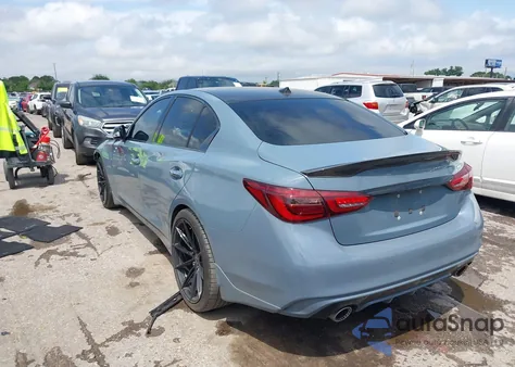 2021 Infiniti Q50 Red Sport 400 из США, поврежденный, VIN JN1FV7DP5MM850509